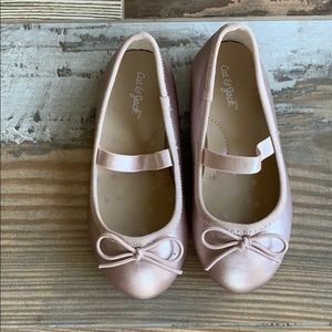 Blush pink ballet flats